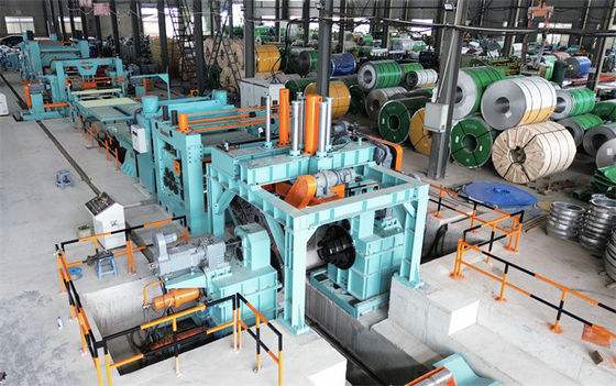 โล่เหล็กไร้ขัดลม uncoiling การปรับระดับตัดเส้นความยาวกับขอบการตัด 4-16 X 2000