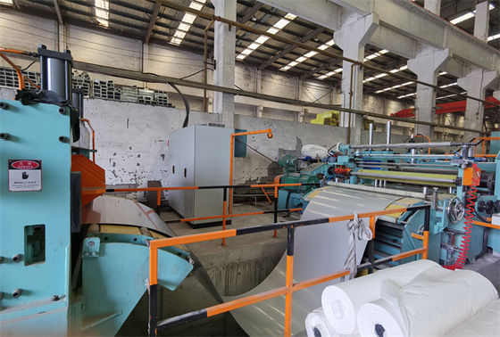 Light Gauge Precision Uncoiling Slitting Recoiling Line 4 X 1600