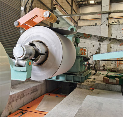 Light Gauge Precision Uncoiling Slitting Recoiling Line 4 X 1600
