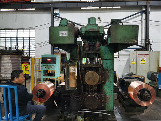 ทองแดง สายทองแดง ร้อนเย็น Rolling Mills ความหนาจาก 20 มม ถึง 0.1 มม