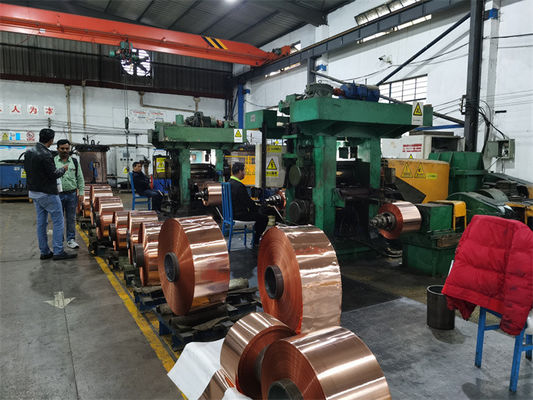 ทองแดง สายทองแดง ร้อนเย็น Rolling Mills ความหนาจาก 20 มม ถึง 0.1 มม