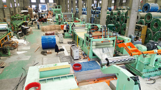 6Hi Leveler Rotary Shear Fly Shear Cut To Length Line SUS สแตนเลส 0.2 - 2 X 850