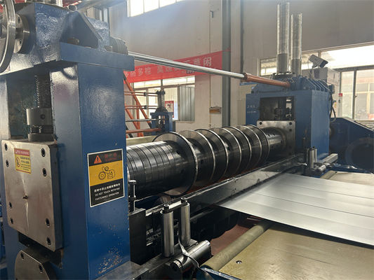 Double Slitter Heads Coil to Coil Steel Slitting Recoiling Line สำหรับแผ่นเหล็กคาร์บอน CR