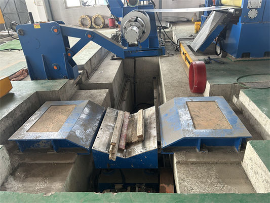 Double Slitter Heads Coil to Coil Steel Slitting Recoiling Line สำหรับแผ่นเหล็กคาร์บอน CR