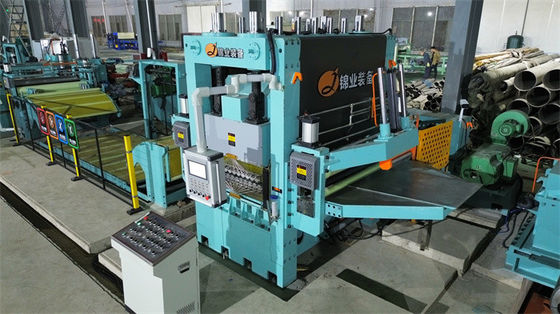 Light Gauge Rotary Shear Fly Cut To Length Line Machine 3 X 1600