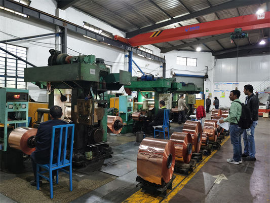 ทองแดง สายทองแดง ร้อนเย็น Rolling Mills ความหนาจาก 20 มม ถึง 0.1 มม