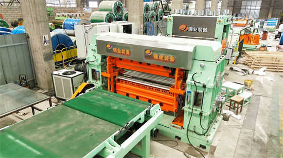 6Hi Leveler Rotary Shear Fly Shear Cut To Length Line SUS สแตนเลส 0.2 - 2 X 850